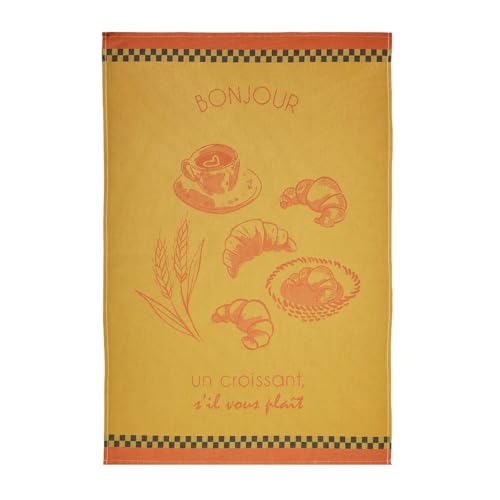 Geschirrtuch, Bedruckt, aus Baumwolle, Motiv: Le Croissant, 50 x 75 cm. Coucke Geschirrtuch, Bedruckt, aus Baumwolle, Motiv: Le Croissant, 50 x 75 cm. Coucke von Coucke