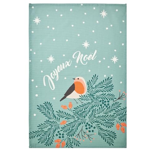 Geschirrtuch aus Baumwolle, Bedruckt, Weihnachtsnacht, 50 x 75 cm. Coucke von Coucke