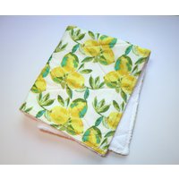 Abwaschmatte Zum Abtrocknen Von Geschirr Mit Hübschen Zitronenmotiv, Retro Küchentuch Baumwolle Plüsch Frottee Helle Dishmat von Coudsdonc