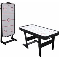 Icing Airhockeytisch 5ft - Klappbar Airhockey Tisch inkl. Zubehör (Pucks & Pushers) Airhockeytisch mit Luft für Kinder und Erwachsene für Zuhause von Cougar