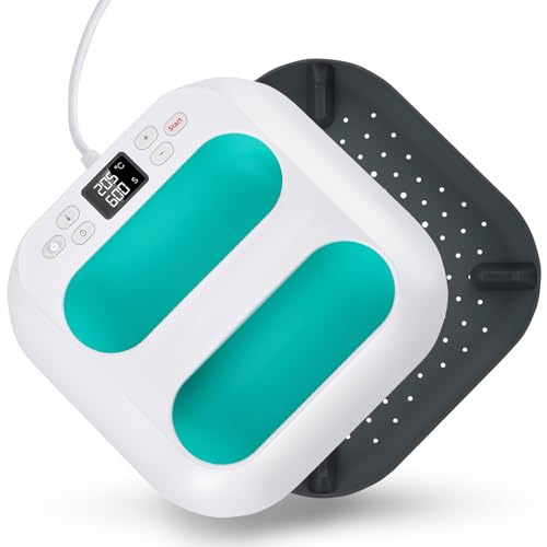 Textil-Heißpresse, Druckmaschine für Heimwerker, kleine tragbare Pressmaschine mit Timer, Temperaturkontrolle für Kleidung, T-Shirts, Hüte Textil-Heißpresse, Druckmaschine für Heimwerker, kleine tragbare Pressmaschine mit Timer, Temperaturkontrolle für Kleidung, T-Shirts, Hüte von Couleeur