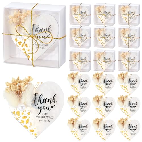 Coume Kühlschrankmagnet aus Kristallharz, handgefertigt, Souvenir, Geschenke mit trockenen Blumen, Dankestext für Hochzeit, Verlobung, Babyparty, Brautparty, 50 Stück Coume Kühlschrankmagnet aus Kristallharz, handgefertigt, Souvenir, Geschenke mit trockenen Blumen, Dankestext für Hochzeit, Verlobung, Babyparty, Brautparty, 50 Stück von Coume
