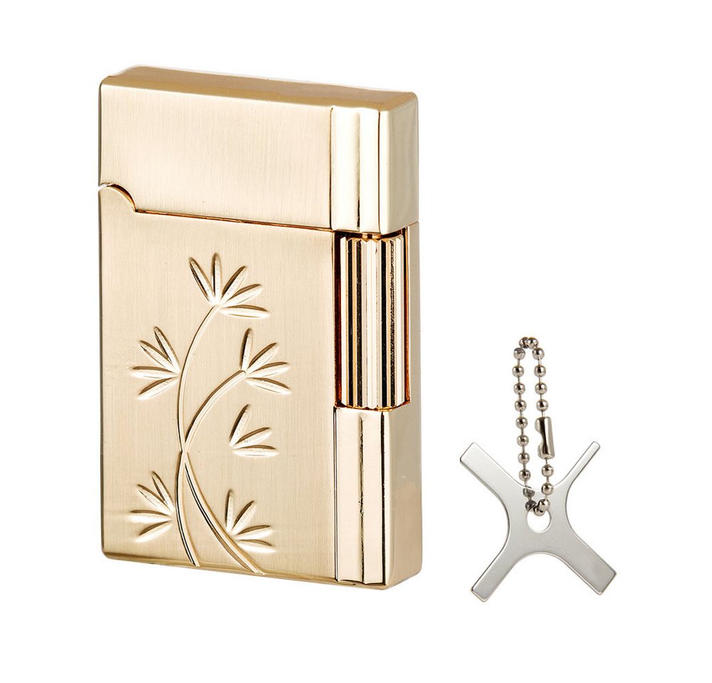 Coumo Feuerzeug Set Design Metall Feuerzeug, Standflamme, Reibrad, Justier Werkzeug von Coumo