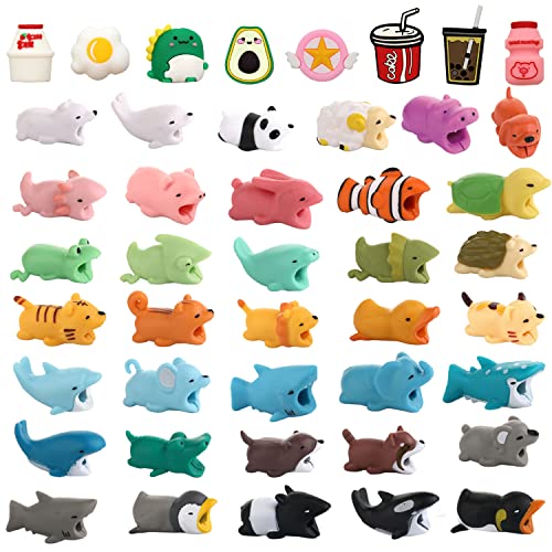 Tiere Kabelschutz,Counius 40 Pcs Cable Protector, Cute Animal Design,ladekabel schutz, Data Line Protector Bites Cable External Protector Anti-fracture Prevents Breakage (Random style) von Counius