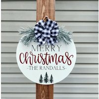 Weihnachten Haustür Dekor | Weihnachtskranz Türhänger Weihnachtsdeko Frohe Wohndeko von CountryCreations19