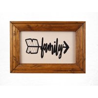 Gestickte Familie Pfeil Kunst Rustikale Bauernhaus Dekor von CountryTouchStore