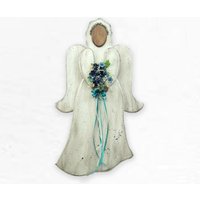 Handgemachter Rustikaler Holzengel Als Wandschmuck von CountryTouchStore