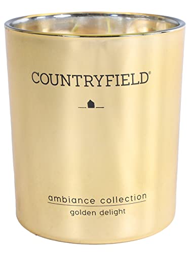 Countryfield Duftkerze Golden Delight M 10cm 35h Gold von Countryfield