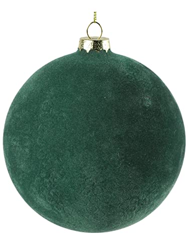 Countryfield Weihnachtskugel Yana Samt XL 15cm Dunkelgrün von Countryfield