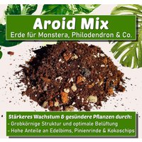 Monstera Erde - Aroid Mix | Torffreie Pflanzenerde Für Aronstabgewächse Ideale Belüftung, Grobe Struktur von CoupleofPlants