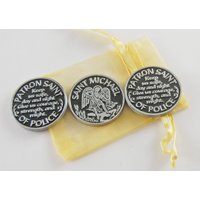 3Er Set St. Michael Schutzherr Der Polizei Taschentoken Mit Organzabeutel von CourageInStone