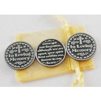 3Er Set in Loving Memory Pocket Tokens Mit Organza Beutel 3Er Set in Loving Memory Pocket Tokens Mit Organza Beutel von CourageInStone