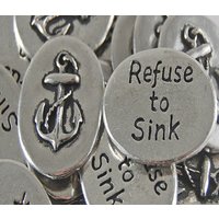 Anker Refuse To Sink Inspiration Münzen - Set Von 10 Anker Refuse To Sink Inspiration Münzen - Set Von 10 von CourageInStone