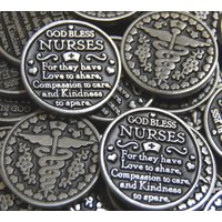 God Bless Nurses Pocket Tokens - Set Von 10 von CourageInStone
