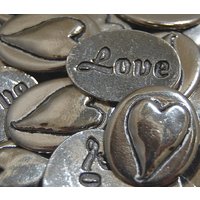 Herz Liebe Inspiration Münzen - Set Von 10 von CourageInStone
