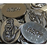 Meerjungfrau Wunsch Inspiration Münzen - Set Von 10 von CourageInStone