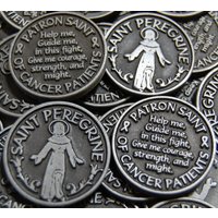 Saint Peregrine Patron Of Cancer Patients Pocket Tokens - Set Von 10 Saint Peregrine Patron Of Cancer Patients Pocket Tokens - Set Von 10 von CourageInStone
