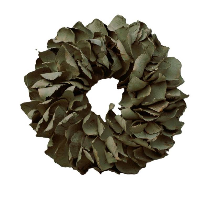 Couronne Dekokranz Kranz Deko Hängekranz Grün Klein 25 cm, Naturmaterialien in Handarbeit gefertigt von Couronne