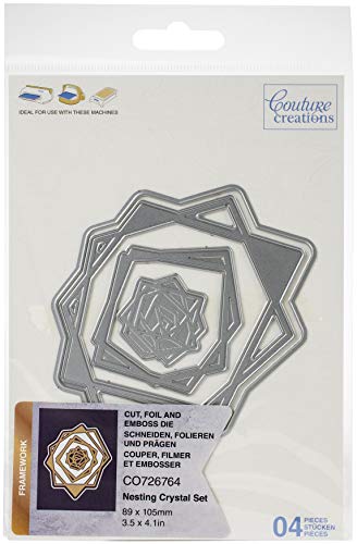 Couture Creations CO726764 Cut FOIL PRÄGE STIMZEN Crystal FR, Papier, Kristallrahmen, Einheitsgröße von Couture Creations