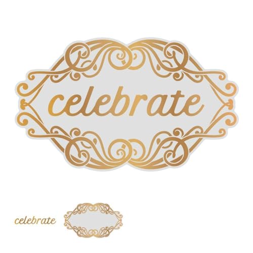 Couture Creations CO726855 Stanzschablonen von CELEBRT TG, Geschenkanhänger 9,9 x 5,7 cm, Einheitsgröße Couture Creations CO726855 Stanzschablonen von CELEBRT TG, Geschenkanhänger 9,9 x 5,7 cm, Einheitsgröße von Couture Creations