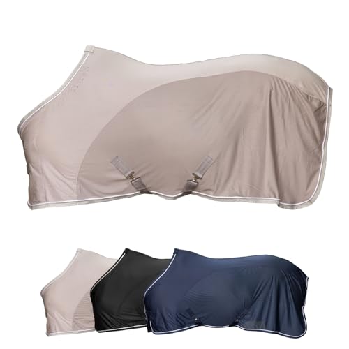 Covalliero - Fliegendecke – Pferdedecke zum Schutz vor Insekten – Decke mit abnehmbaren Kreuzgurten & Schweiflatz – atmungsaktive Weide-, Transport- & Stalldecke – Beige – Größe 155cm Covalliero - Fliegendecke – Pferdedecke zum Schutz vor Insekten – Decke mit abnehmbaren Kreuzgurten & Schweiflatz – atmungsaktive Weide-, Transport- & Stalldecke – Beige – Größe 155cm von Covalliero