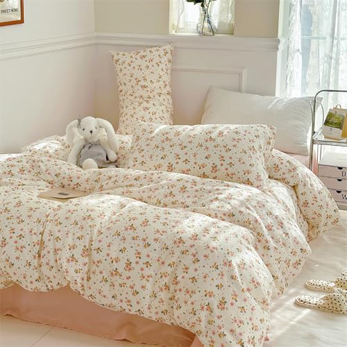 Covebett Bettwäsche 135x200 Beige mit Bunt Kleine Blumen Blümchen Botanisch Bettwäsche Set Aesthetic Blumenmuster Blumenwiese Pflanzenmuster Bettbezug mit Reißverschluss und Kissenbezug 80x80cm Covebett Bettwäsche 135x200 Beige mit Bunt Kleine Blumen Blümchen Botanisch Bettwäsche Set Aesthetic Blumenmuster Blumenwiese Pflanzenmuster Bettbezug mit Reißverschluss und Kissenbezug 80x80cm von Covebett