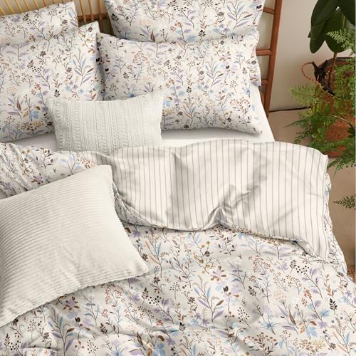Covebett Bettwäsche 135x200 Blumen Braun Blümchen Botanisch Muster Wendebettwäsche Set Aesthetic Bunt Blumenwiese Pflanzenmuster Mikrofaser Bettbezug Reißverschluss und Kissenbezug 80x80cm Covebett Bettwäsche 135x200 Blumen Braun Blümchen Botanisch Muster Wendebettwäsche Set Aesthetic Bunt Blumenwiese Pflanzenmuster Mikrofaser Bettbezug Reißverschluss und Kissenbezug 80x80cm von Covebett