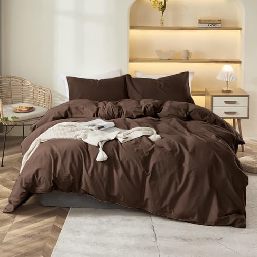 Covebett Bettwäsche 155x220 Dunkelbraun Uni Einfarbig Renforce Microfaser Bettbezug 2 Teilig Dunkel Braun Unifarben Weich Bügelfrei Einzelbett Deckenbezug Reißverschluss und Kissenbezug 80x80 cm Covebett Bettwäsche 155x220 Dunkelbraun Uni Einfarbig Renforce Microfaser Bettbezug 2 Teilig Dunkel Braun Unifarben Weich Bügelfrei Einzelbett Deckenbezug Reißverschluss und Kissenbezug 80x80 cm von Covebett
