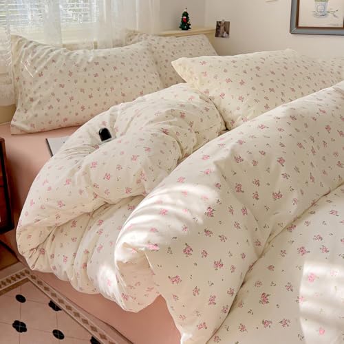 Covebett Bettwäsche 155x220 Rosa Weiß Blumen Blümchen Botanisch Muster Bettwäsche Set Aesthetic Rosa Blüten Blumenwiese Pflanzenmuster Mikrofaser Bettbezug Reißverschluss und Kissenbezug 80x80cm Covebett Bettwäsche 155x220 Rosa Weiß Blumen Blümchen Botanisch Muster Bettwäsche Set Aesthetic Rosa Blüten Blumenwiese Pflanzenmuster Mikrofaser Bettbezug Reißverschluss und Kissenbezug 80x80cm von Covebett