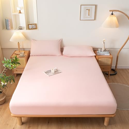 Covebett Spannbettlaken 90x200cm 2er Pack Rosa Uni Einfarbig Bettlaken Matratzenschoner Superweiches Spannleintuch Premium Weich Mikrofaser Spannbetttuch für Boxspringbett Topper Matratze bis 30 cm Covebett Spannbettlaken 90x200cm 2er Pack Rosa Uni Einfarbig Bettlaken Matratzenschoner Superweiches Spannleintuch Premium Weich Mikrofaser Spannbetttuch für Boxspringbett Topper Matratze bis 30 cm von Covebett