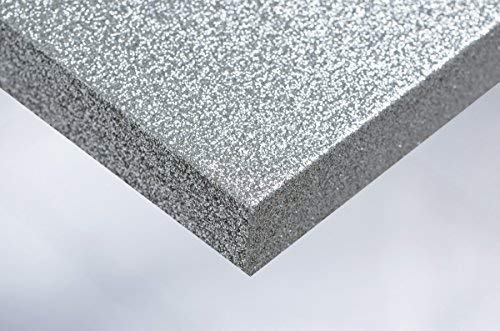 Cover Styl 28,35€/m² Premium Klebe Folie Glanz Glitzer Optik R7 - Disco Silber Deko Möbelfolie Selbstklebend Struktur 122cm Breite von Cover Styl