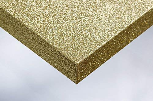 Cover Styl 28,35€/m² Premium Klebe Folie Glanz Glitzer Optik R5 - Disco Gold Deko Möbelfolie selbstklebend Struktur 122cm Breite von Cover Styl
