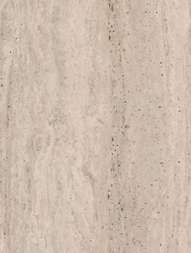 Stone-Marble | Natursteindekor Marmor Soft Matt - Möbelfolie Selbstklebende Tapete Vinyl Folie für Möbel Wand Regal (100x122cm) Farbe MK15 - Raw Travertine - Roher Travertin von Cover Styl'