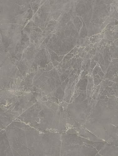 Stone-Marble | Natursteindekor Marmor Soft Matt - Möbelfolie Selbstklebende Tapete Vinyl Folie für Möbel Wand Regal (100x122cm) Farbe NH46 - Etruscan Grey - Etruskisches Grau von Cover Styl'