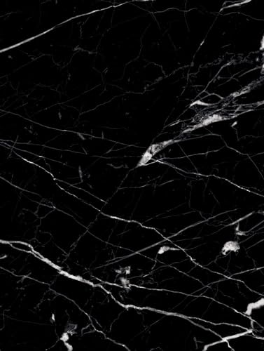 Stone-Marble | Natursteindekor Marmor Soft Matt - Möbelfolie Selbstklebende Tapete Vinyl Folie für Möbel Wand Regal (100x122cm) Farbe U50 - Nero Marquina - Marquina schwarz von Cover Styl'