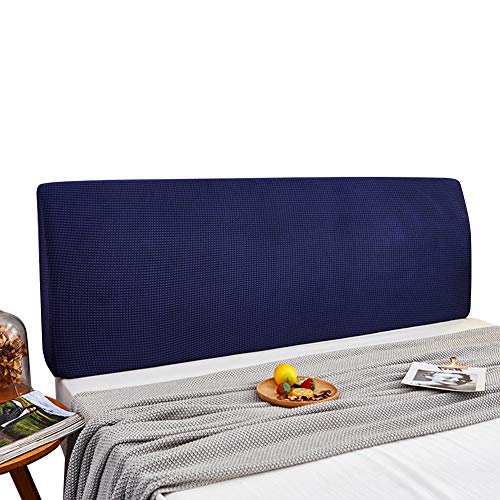 cover Bettkopfteil Bezug/Hussen, Bett Kopfteil Hussen Boxspringbezug Schutzhülle Kopfbedeckungen Elastische All-Inclusive Kopfteilbezug Schlafzimmer Dekor 180-190cm Blau ziehen von WYJHNLBEDC