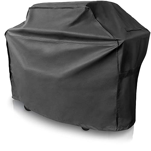 CoverUp! Grillabdeckung 145 x 61 x 115 cm – Premium Grill Abdeckhaube BBQ Cover witterungsbeständig – inkl. E-Book mit Rezepten - schwarz von CoverUp!