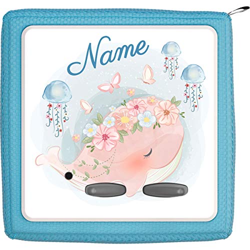 Coverlounge® Schutzfolie passend für die Toniebox mit Namen personalisiert | Kleiner Babywahl in rosa von Coverlounge