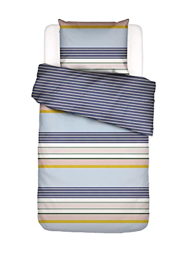Covers & Co Bettwäsche Walk The Line Streifen Bio-Baumwolle Perkal (GOTS) Multi, 155x220 + 1 x 80x80 cm von Covers & Co