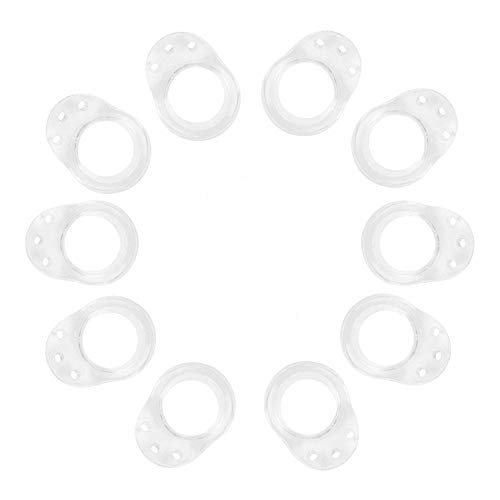 Coversolate 10er Türstopper Türklinkenpuffer Transparent Türgriff Puffer Silikon (10er) von Coversolate