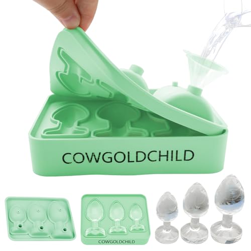 CowGoldChild Eiswürfelform Silikon mit Deckel - Eiswürfelbehälter Ice Cube Tray Silikonform Eiswürfel Lustig Gefrierform Lustige Whiskey Kaffee Cocktail Partygeschenke für Erwachsene CowGoldChild Eiswürfelform Silikon mit Deckel - Eiswürfelbehälter Ice Cube Tray Silikonform Eiswürfel Lustig Gefrierform Lustige Whiskey Kaffee Cocktail Partygeschenke für Erwachsene von COWGOLDCHILD