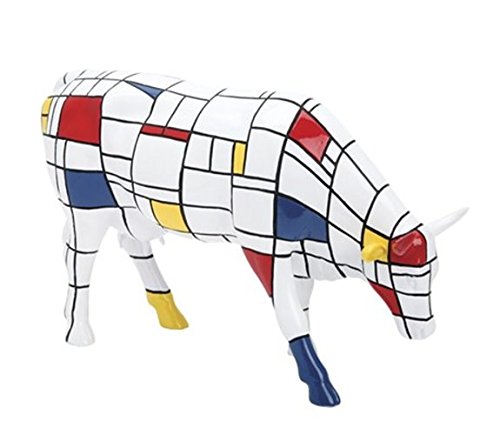 CowParade Moondrian (S) Mini Kuh von CowParade