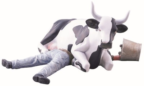 CowParade NI Mu (Sitting on Man) (M) Kuh von CowParade