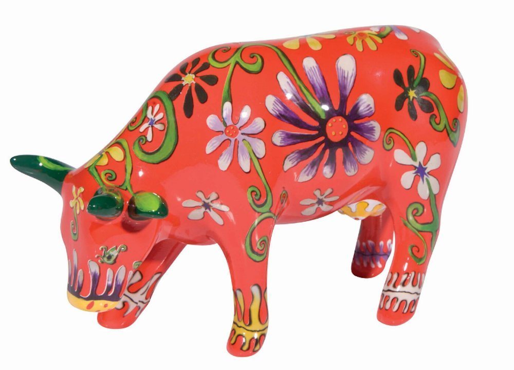 CowParade Tierfigur Flower Lover Cow - Cowparade Kuh Medium von CowParade