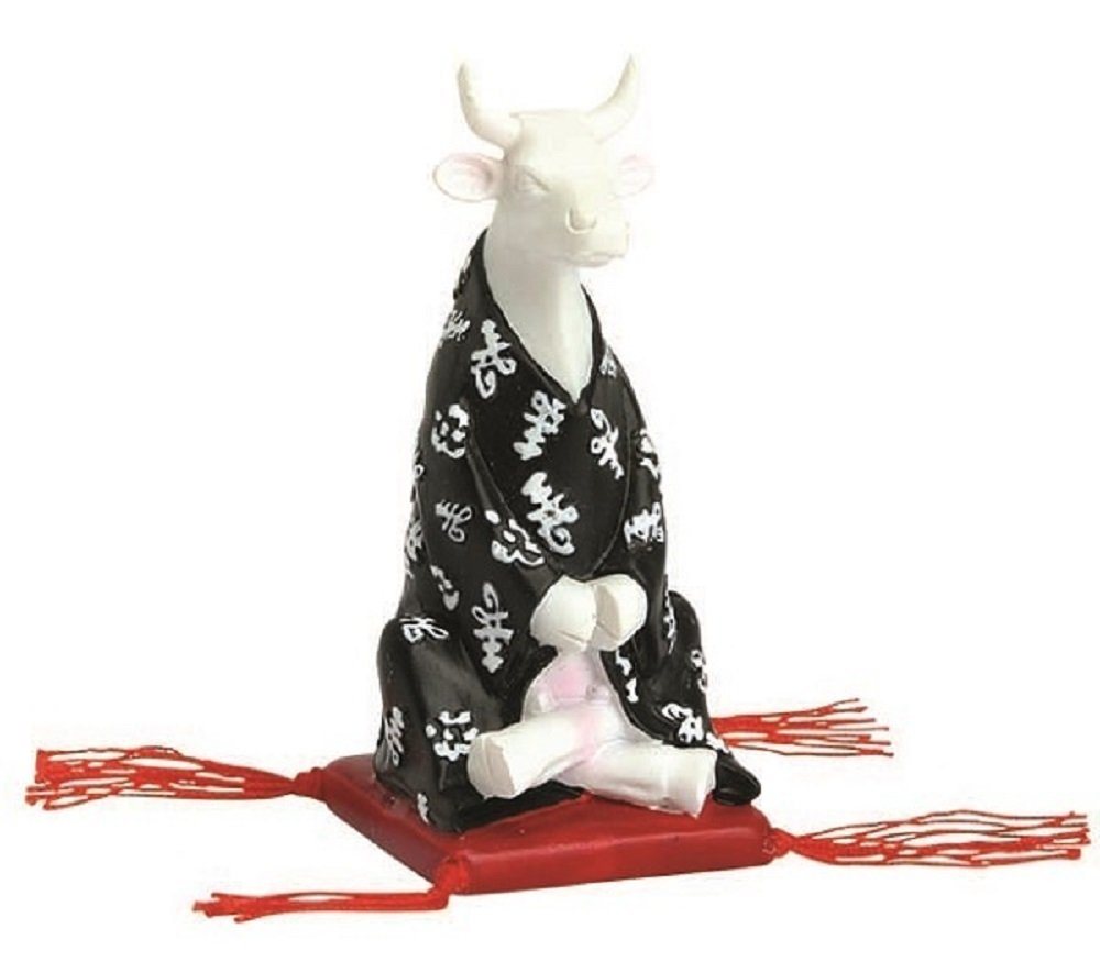CowParade Tierfigur Meditating Cow - Cowparade Kuh Small von CowParade