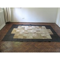Kuhfell Patchwork Teppich 7838 240 cm X 180 von CowhideCreations