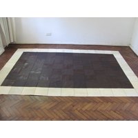 Kuhfell Patchwork Teppich 7882 260 cm X 180 von CowhideCreations