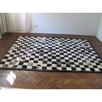Kuhfell Patchwork Teppich 7999 240 cm X 180 von CowhideCreations