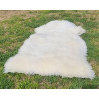 Reines Weißes Schaffell - 3 X 2 Fuß Natürliche Teppiche Für Raumdecore- Echte Newzeland Besondere Schafhaut Zum Verschenken von CowhideGoods