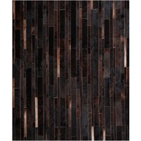 Brauner Rindsleder Patchwork Teppich in Streifen Von Shine Rugs - Verschiedene Größen von CowhidePatchworkRugs